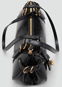 Bowling shoulder bag with charm