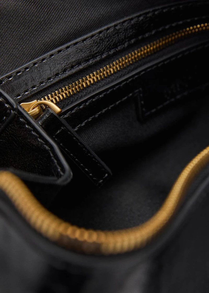 Bowling shoulder bag with charm