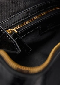 Bowling shoulder bag with charm