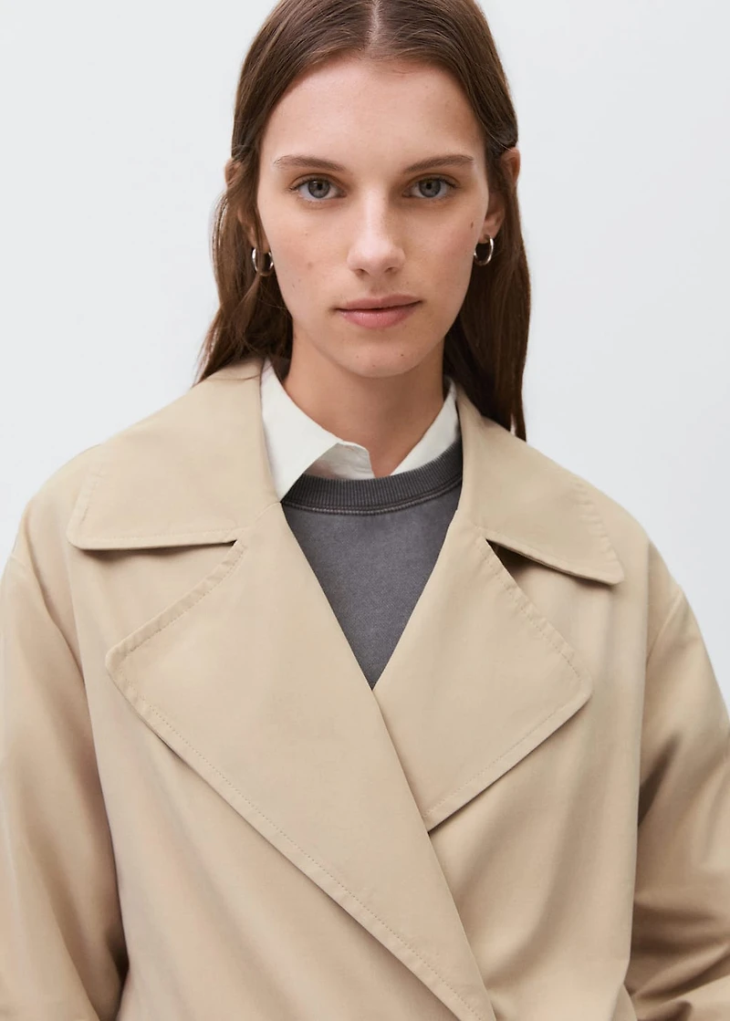 Classic trench coat with belt
