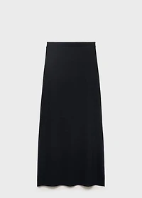 Slit long skirt