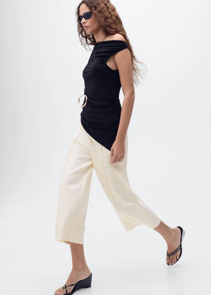 Cotton crop pants