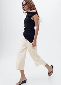 Cotton crop pants