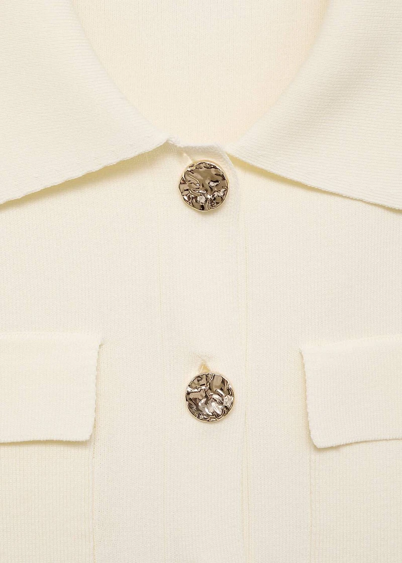 Short-sleeved knitted jacket