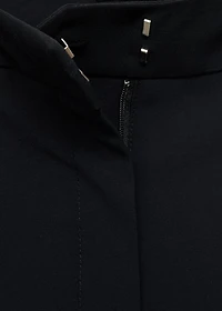 Straight mid-rise pants