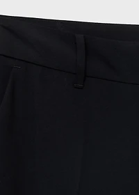Straight mid-rise pants