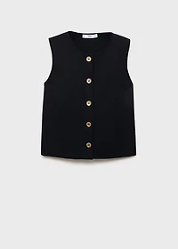 Fine-knit vest