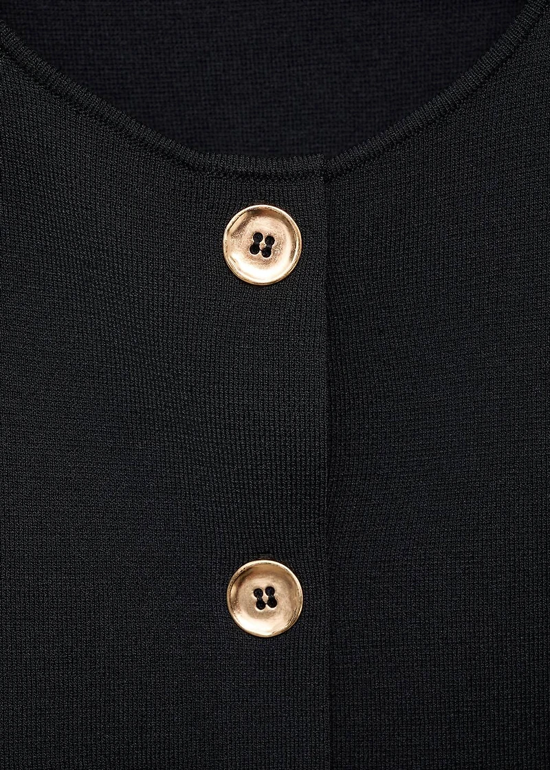 Fine-knit vest