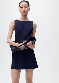 Short pinstripe dress