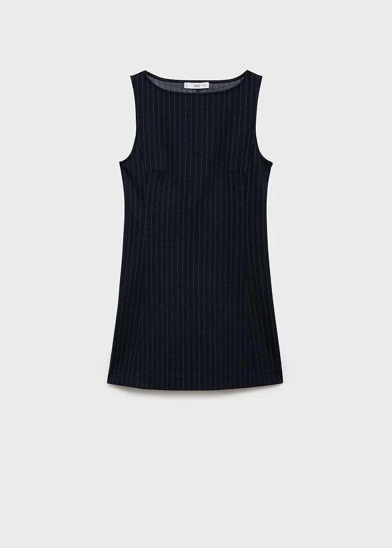 Short pinstripe dress