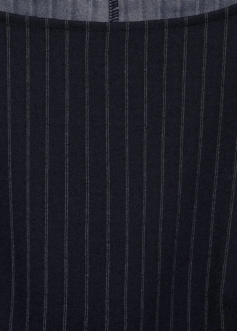 Short pinstripe dress