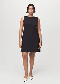 Short pinstripe dress