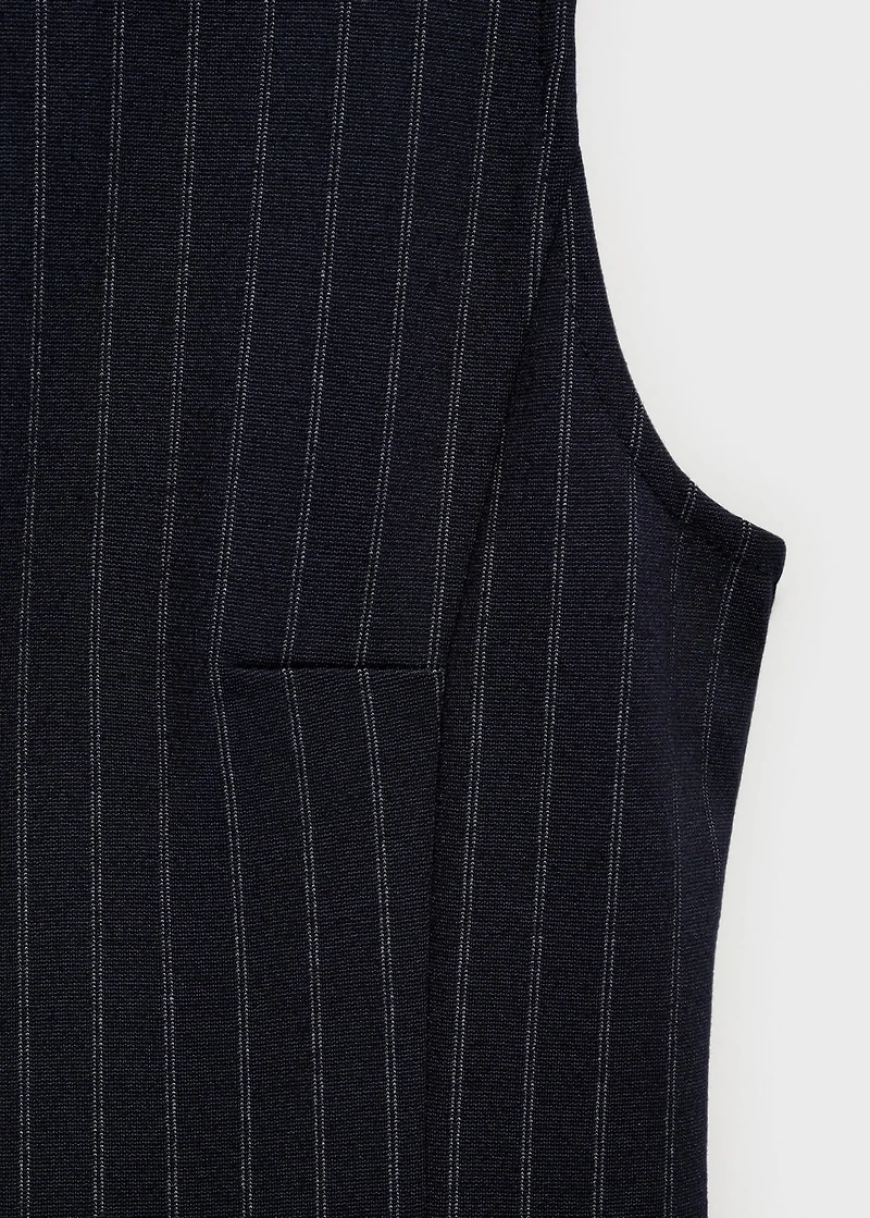 Short pinstripe dress