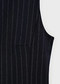 Short pinstripe dress