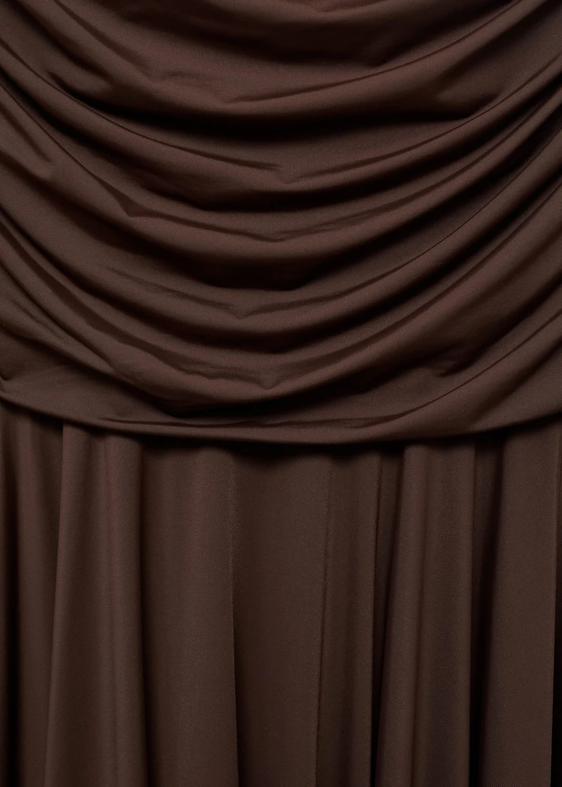 Long dress with contrasting design