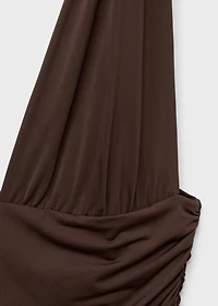 Long dress with contrasting design