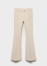 Mid-rise flared jeans
