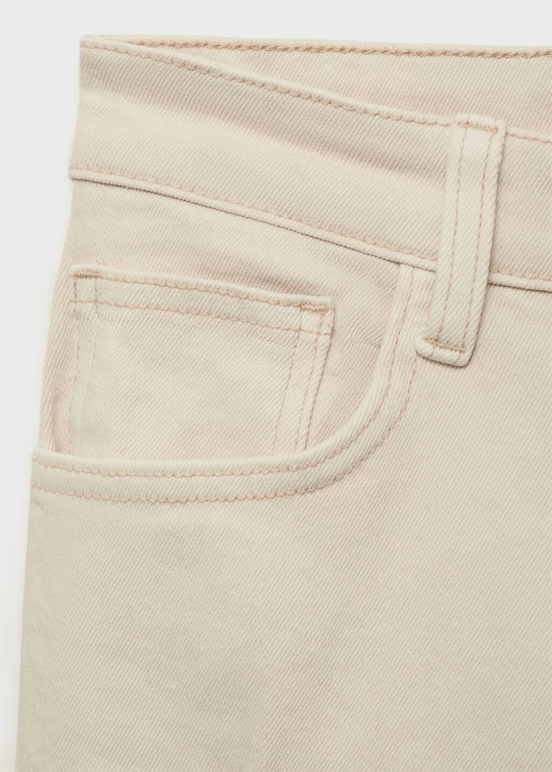 Mid-rise flared jeans