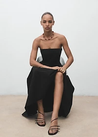 Long strapless dress