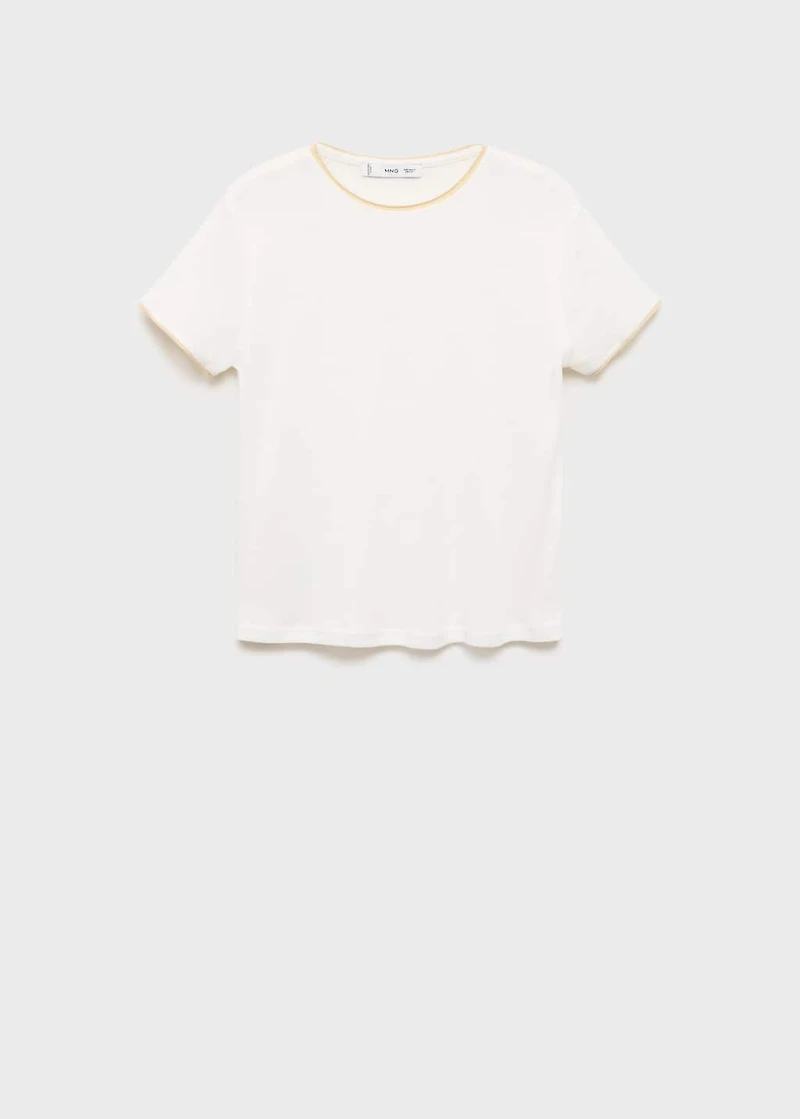 Combined cotton t-shirt
