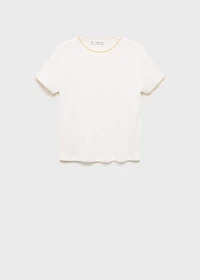 Combined cotton t-shirt