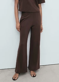 Straight-fit cotton pants
