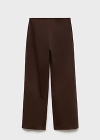 Straight-fit cotton pants