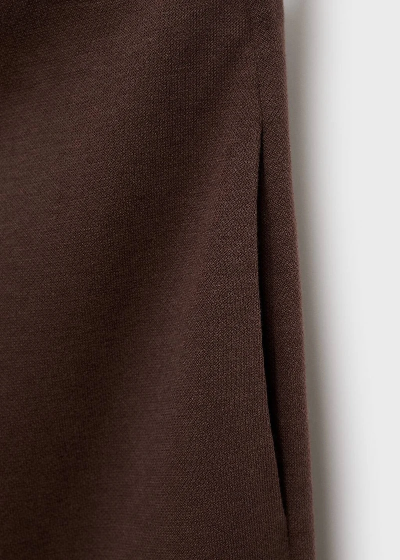Straight-fit cotton pants