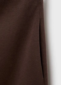Straight-fit cotton pants