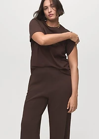 Straight-fit cotton pants