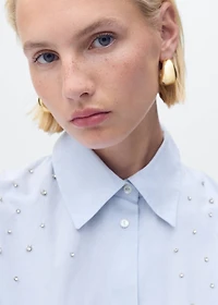 Cotton strass shirt