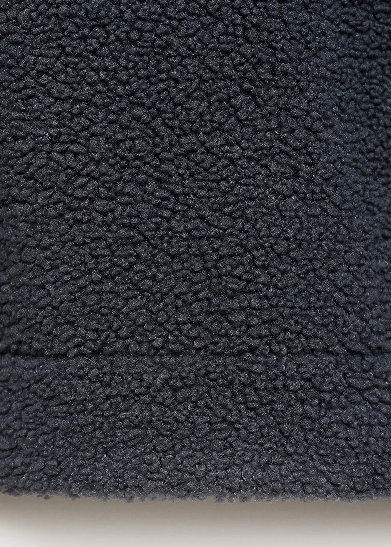 Fleece sweatshirt with zip