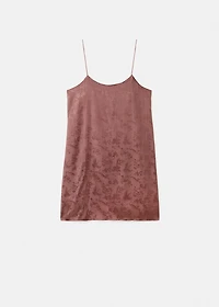 Jacquard satin nightdress