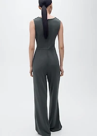 Long jumpsuit with knot