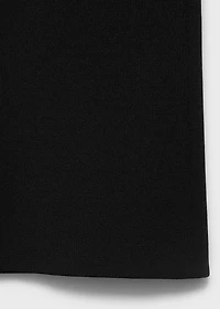 Knitted pants with elastic waistband