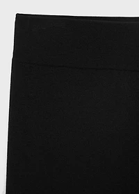 Knitted pants with elastic waistband