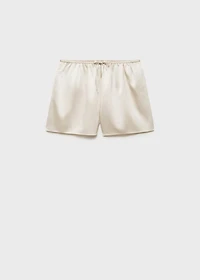 Silk pajama shorts