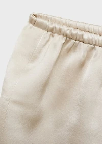 Silk pajama shorts