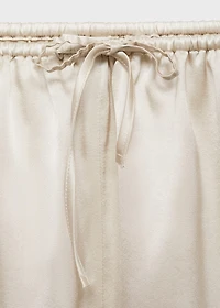 Silk pajama shorts