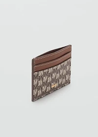 Card holder with printed logo