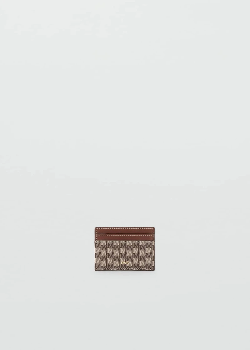 Card holder with printed logo