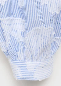 Striped shirt with embroidered details