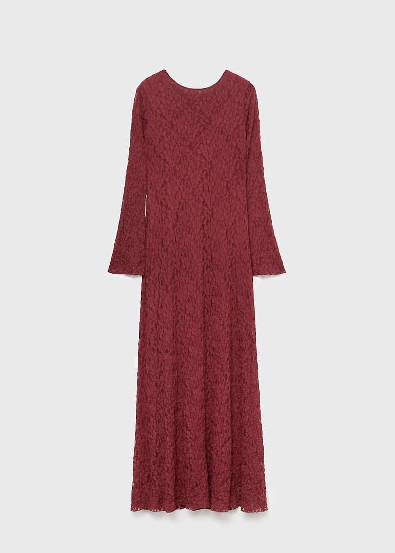 Lace dress with bell sleeves