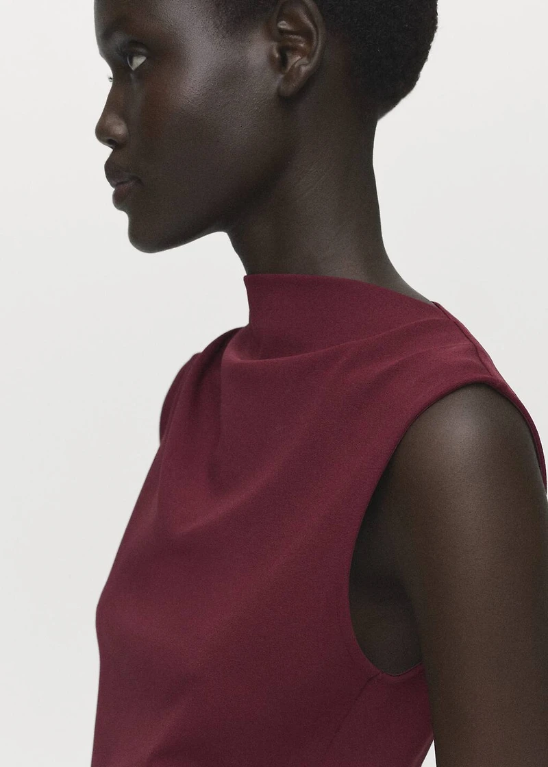 Ruched fitted dress