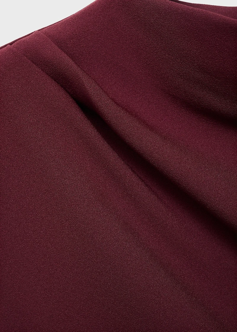 Ruched fitted dress
