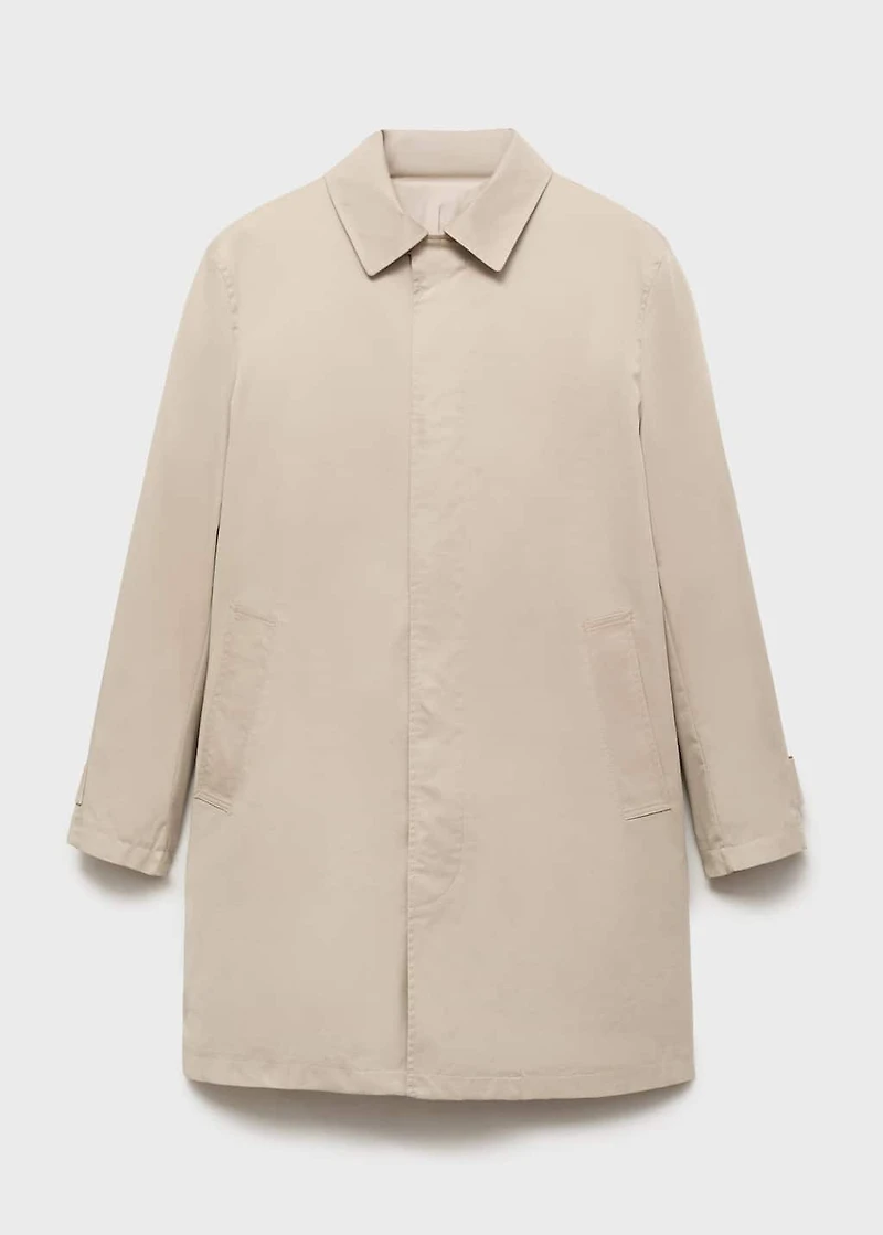 Classic water-repellent trench coat