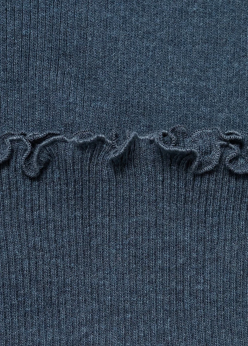 Ribbed knit trousers
