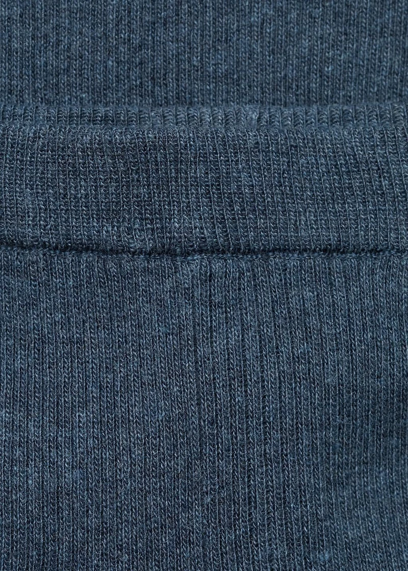 Ribbed knit trousers