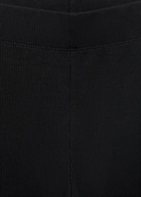 Flared cotton leggings