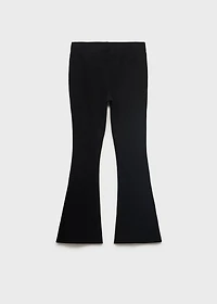 Flared cotton leggings